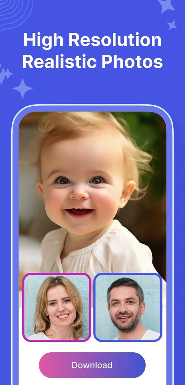 AI Baby Blend app result
